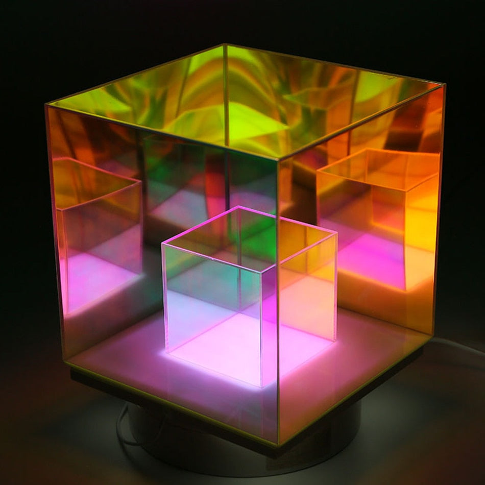 RGB Cube Table Lamp from Odditygadget at $58.97