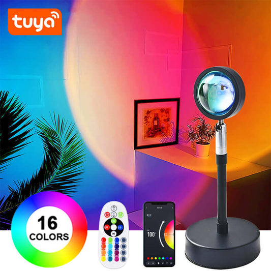 16 Colors Bluetooth Sunset Lamp Projector from Odditygadget at $39.97