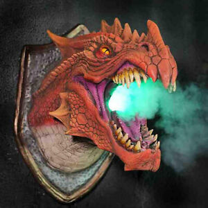 Dragon Legends Prop 3d Wall Mounted Dinosaur Smoke Light Wall from Odditygadget at $49.97