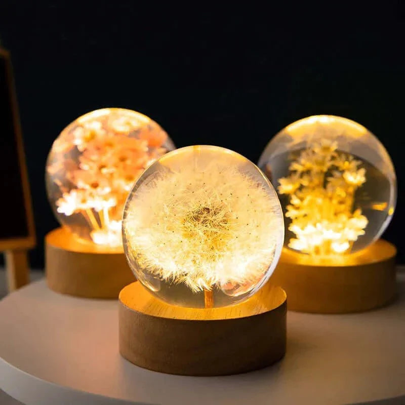 Dandelion Crystal Flower Lamp from Odditygadget at $32.97