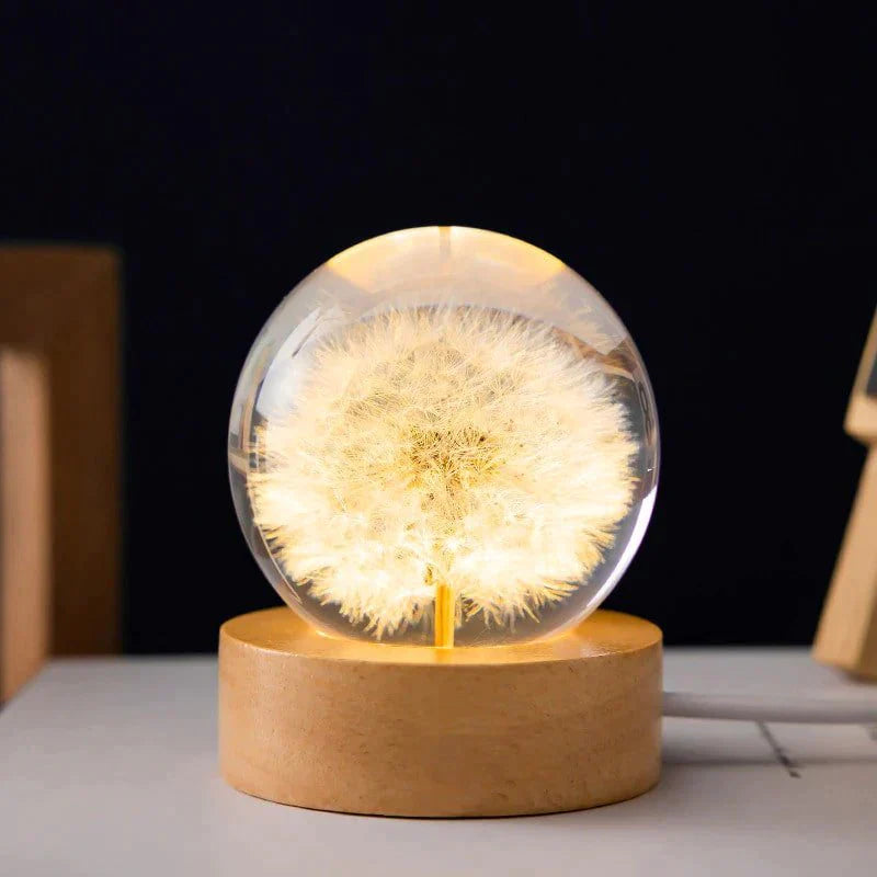 Dandelion Crystal Flower Lamp from Odditygadget at $32.97