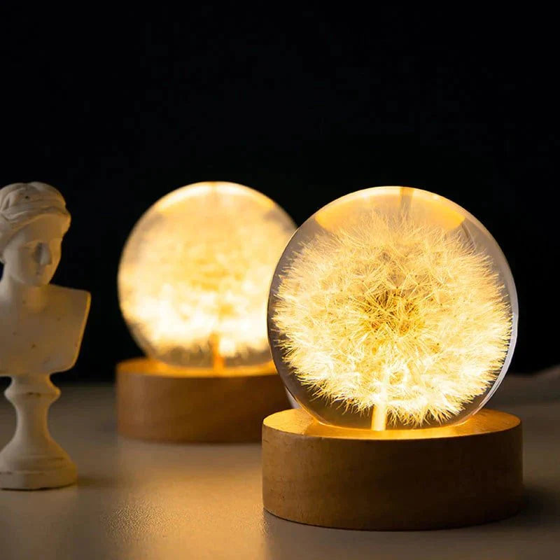 Dandelion Crystal Flower Lamp from Odditygadget at $32.97